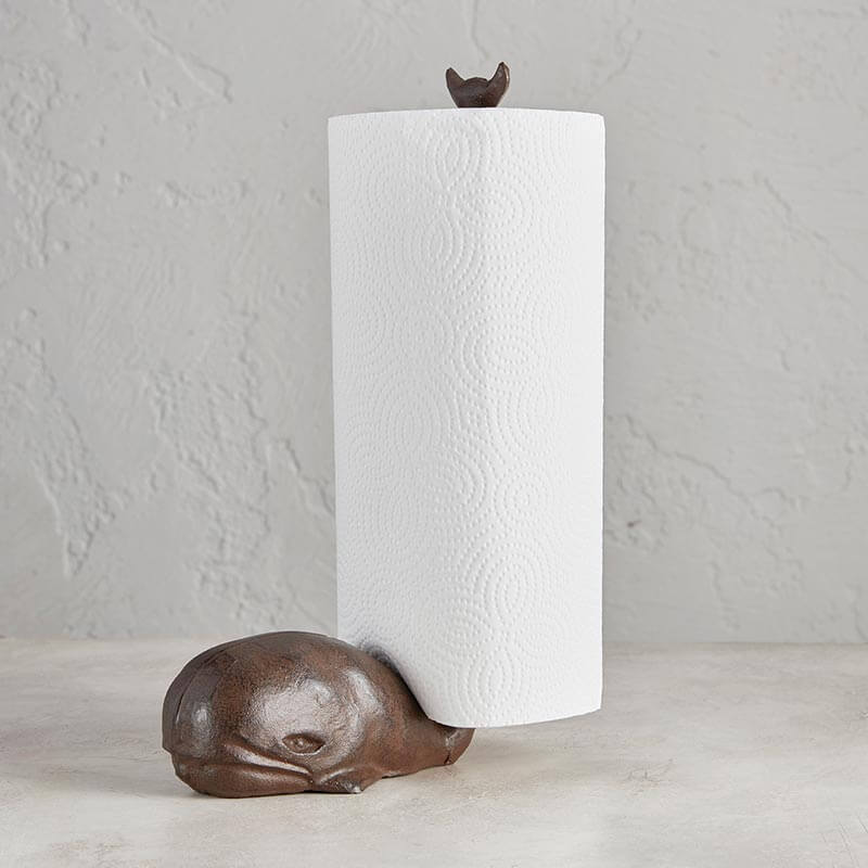 Cast iron cat paper towel 2025 holder