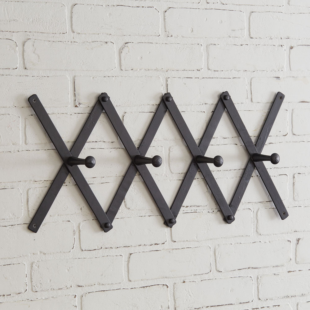 Black Accordion Coat Rack