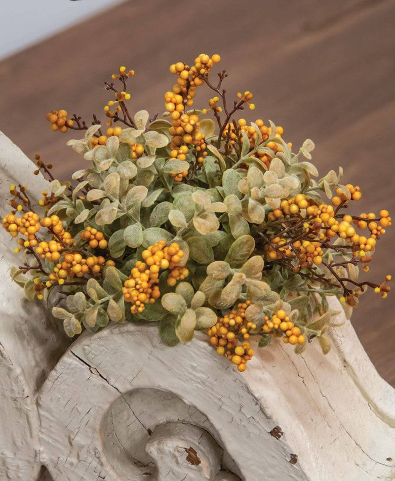 Mustard Pebble Creek Floral Collection