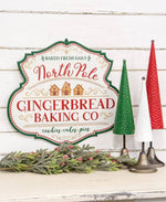 North Pole Gingerbread Baking Co. Metal Sign