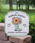 Local Flower Market Sign