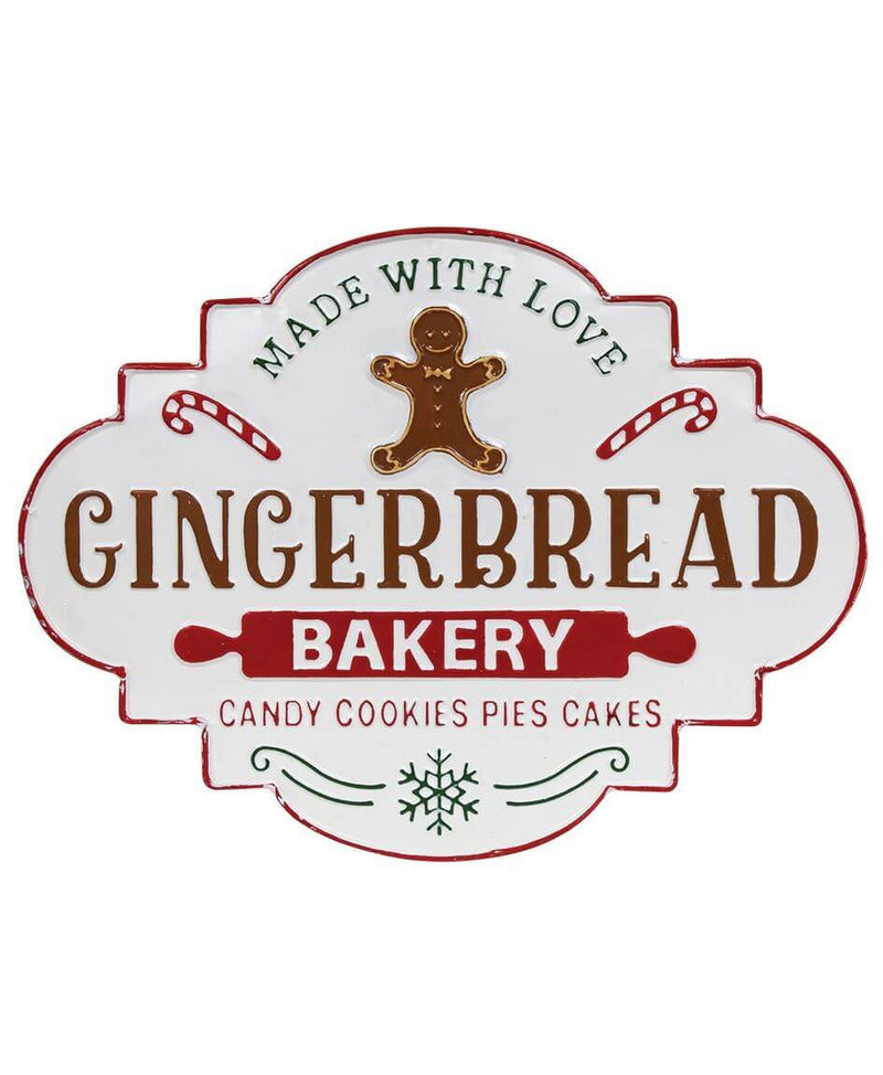 Gingerbread Bakery Metal Sign