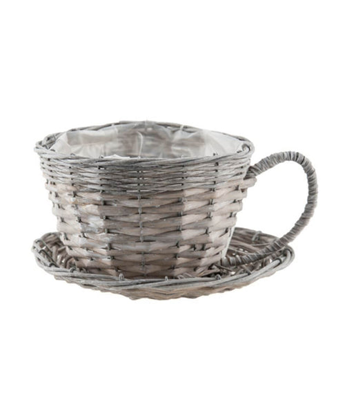 Willow Cup and Saucer Planter