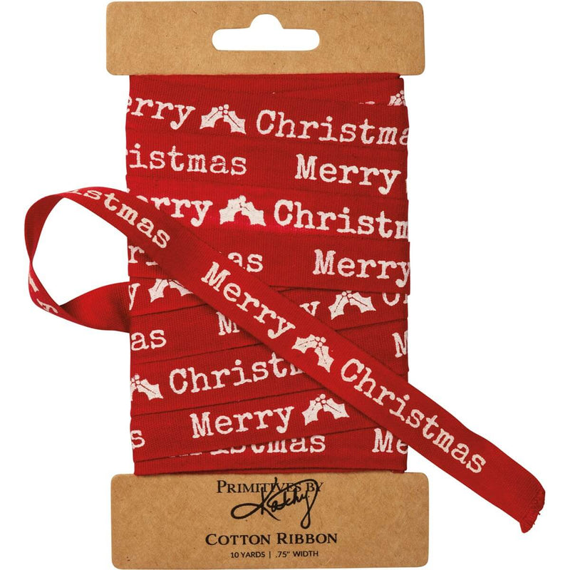 Red Merry Christmas Ribbon