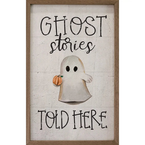 Ghost Stories Told Here Wood Framed Print