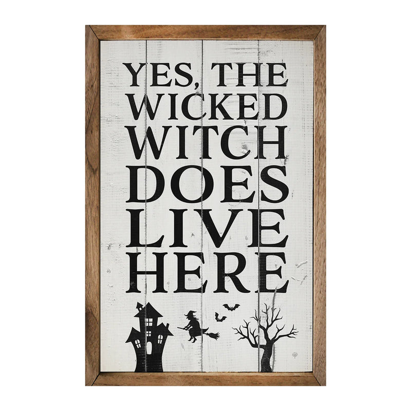The Wicked Witch Does Live Here Wood Framed Print