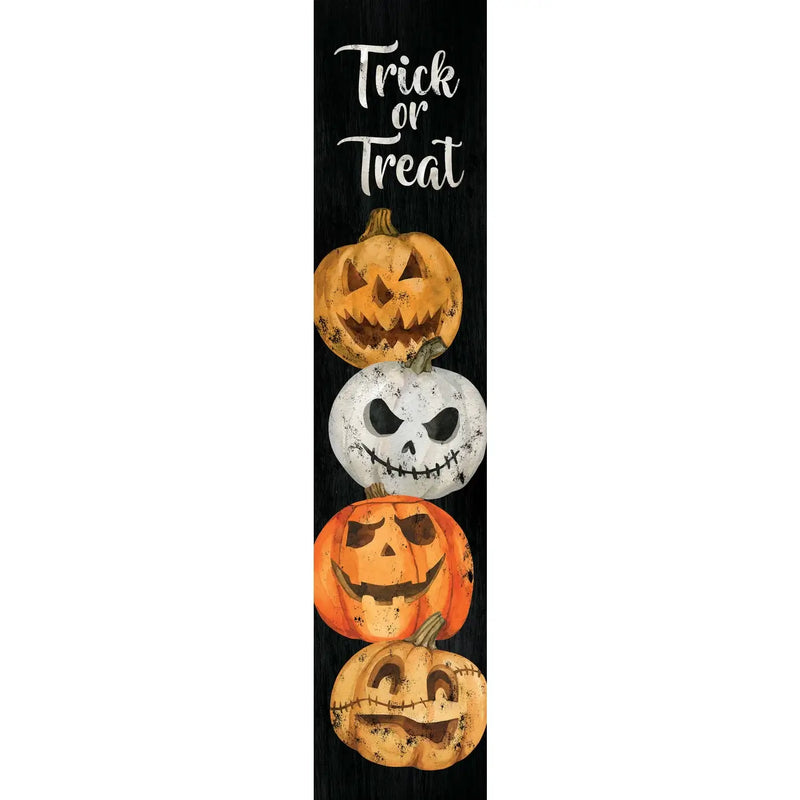 Trick Or Treat Pumpkins Black Leaner