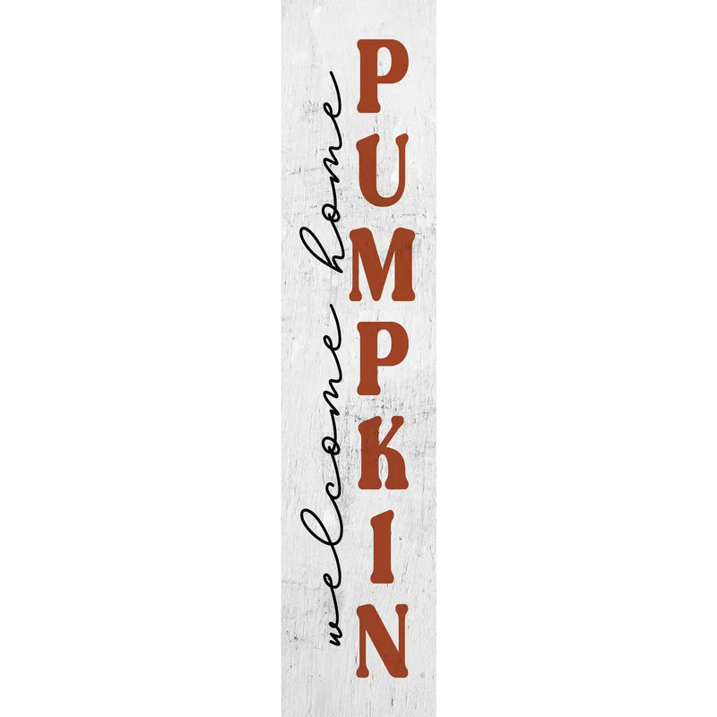 Welcome Home Pumpkin White Leaner