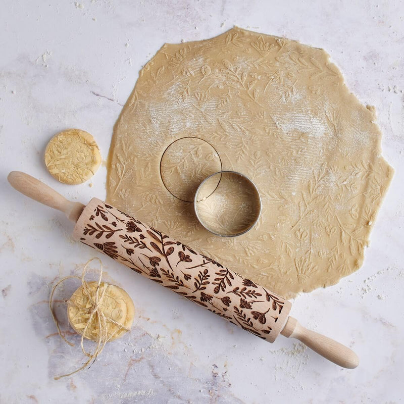 Floral Embossing Rolling Pin
