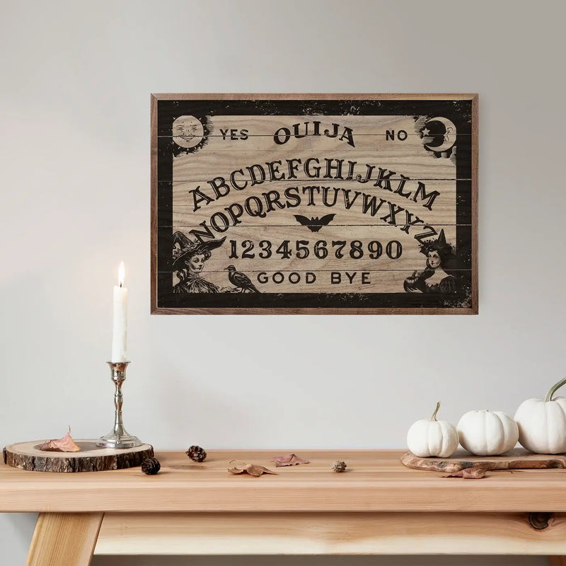 Ouija Board Wood Framed Print