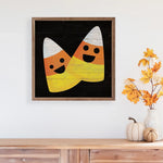 Candy Corn Wood Framed Print