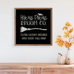 Hocus Pocus Broom Co Flying Lessons Wood Framed Print