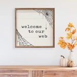 Welcome To Our Web Wood Framed Print