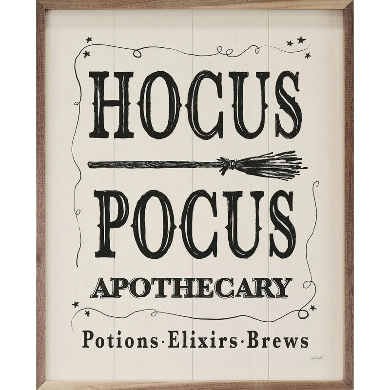 Hocus Pocus Apothecary Wood Framed Print