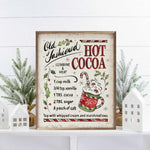 Old Fashioned Christmas Hot Cocoa Wood Framed Print
