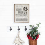 Jolly Old St Nick Sheet Music Wood Framed Print