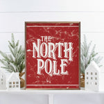 The North Pole Wood Framed Print