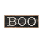 Whitewashed Boo Wood Framed Print