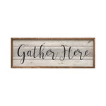 Gather Here Wood Framed Print