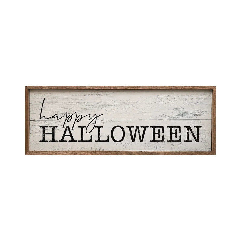 Happy Halloween Wood Framed Print