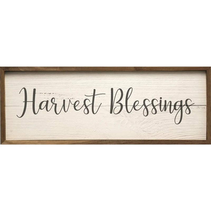 Harvest Blessings Wood Framed Print