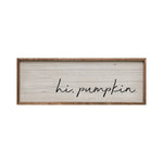 Hi Pumpkin Wood Framed Print