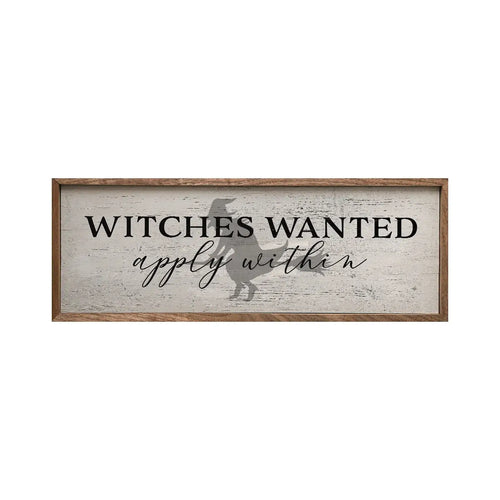 Witches Wanted Wood Framed Print
