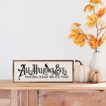 All Hallows Eve Something Wicked Wood Framed Print