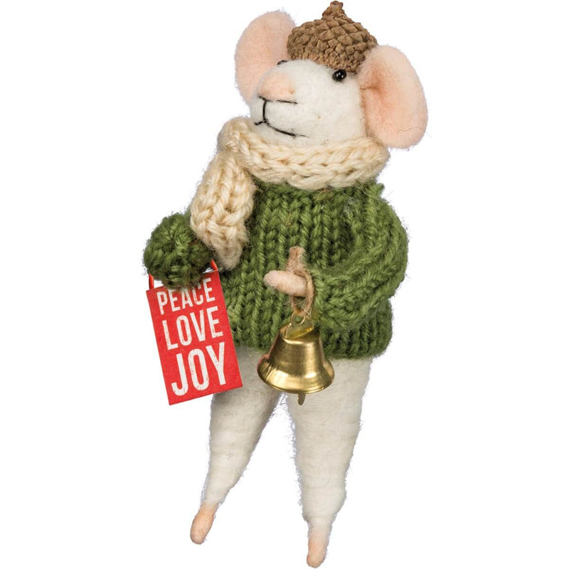 Peace Love Joy Mouse Ornament