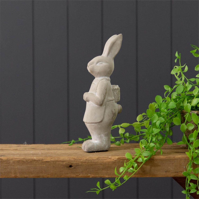 Cement Standing Rabbit Figurine | Vintage Crossroads