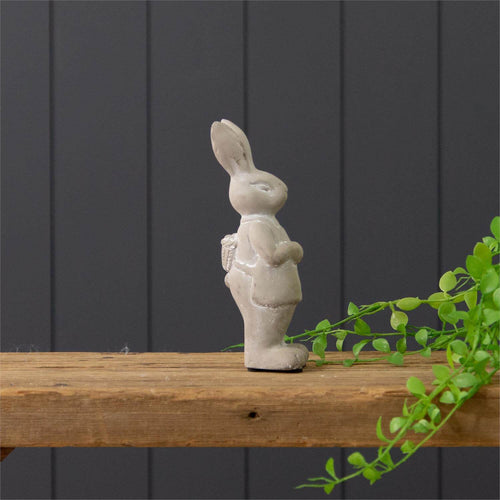 Cement Standing Rabbit Figurine