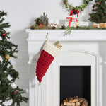 Kringle Chenille Santa Hat Stocking