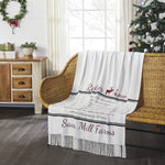 Sawyer Mill Reindeer Chow Woven Throw Blanket