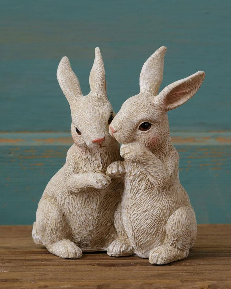 Bunny Pair Figurine