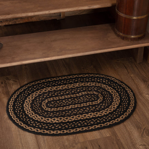 Black & Tan Jute Rug Collection