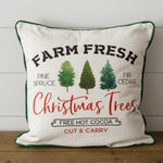 Farm Fresh Christmas Trees Pillow