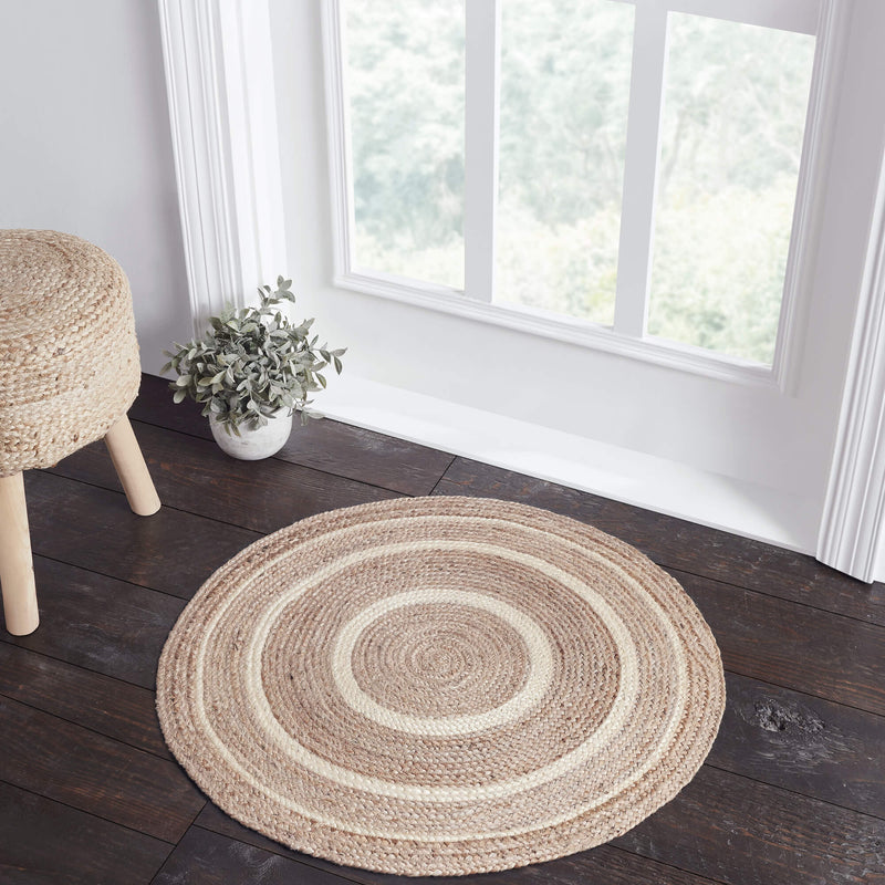 Natural & Creme Jute Rug Collection