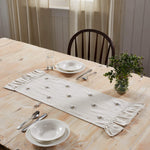 Embroidered Bee Table Runner
