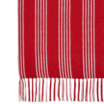 Arendal Red Stripe Woven Throw