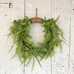 Fern Wreath With Jute Hanger