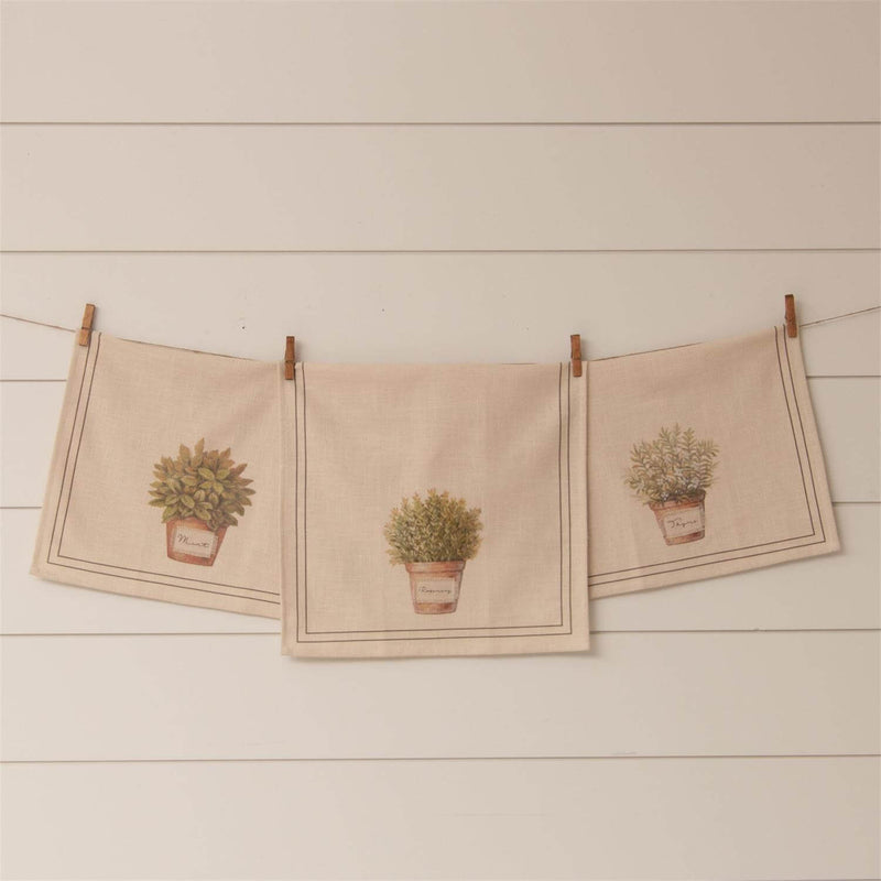 Herbs Tea Towels