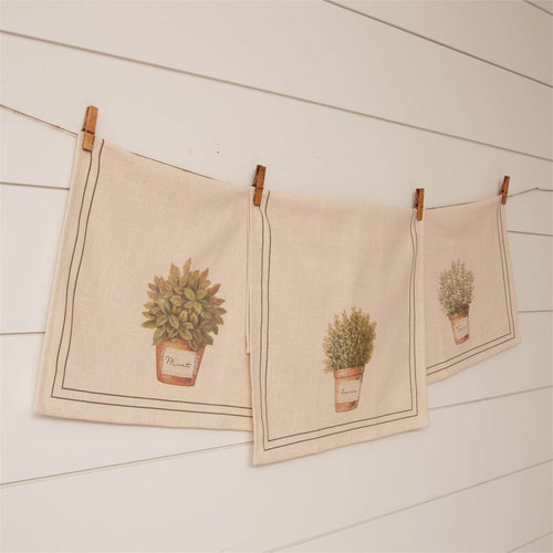 Herbs Tea Towels