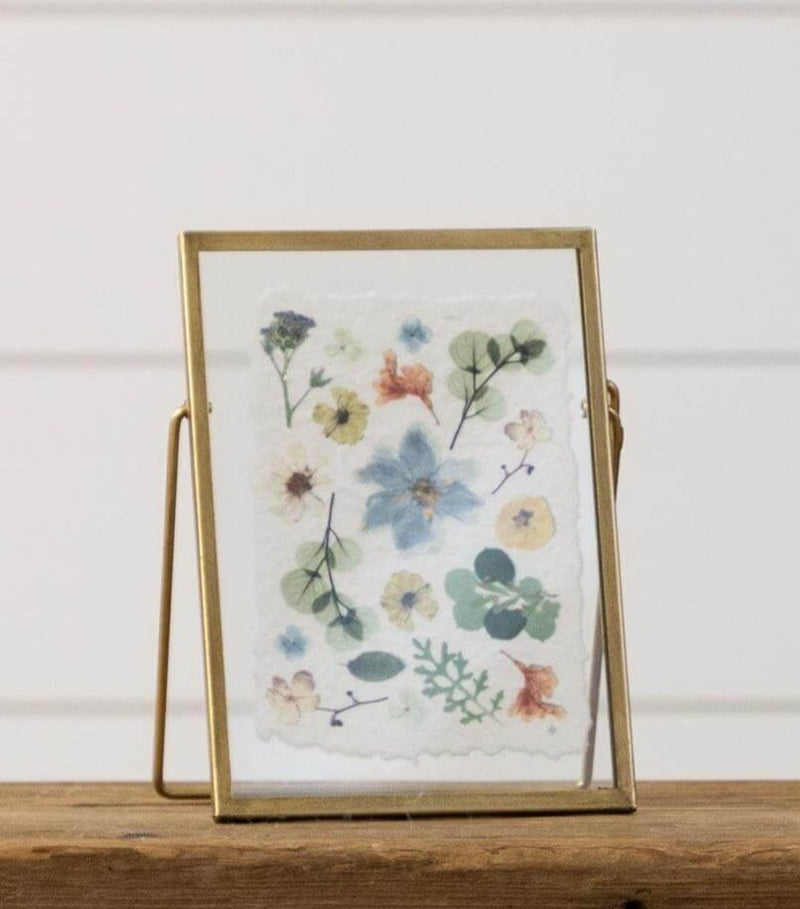 Gold Framed Pressed Flower Print