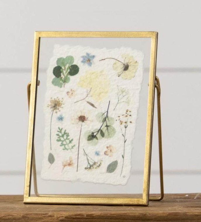 Gold Framed Pressed Flower Print