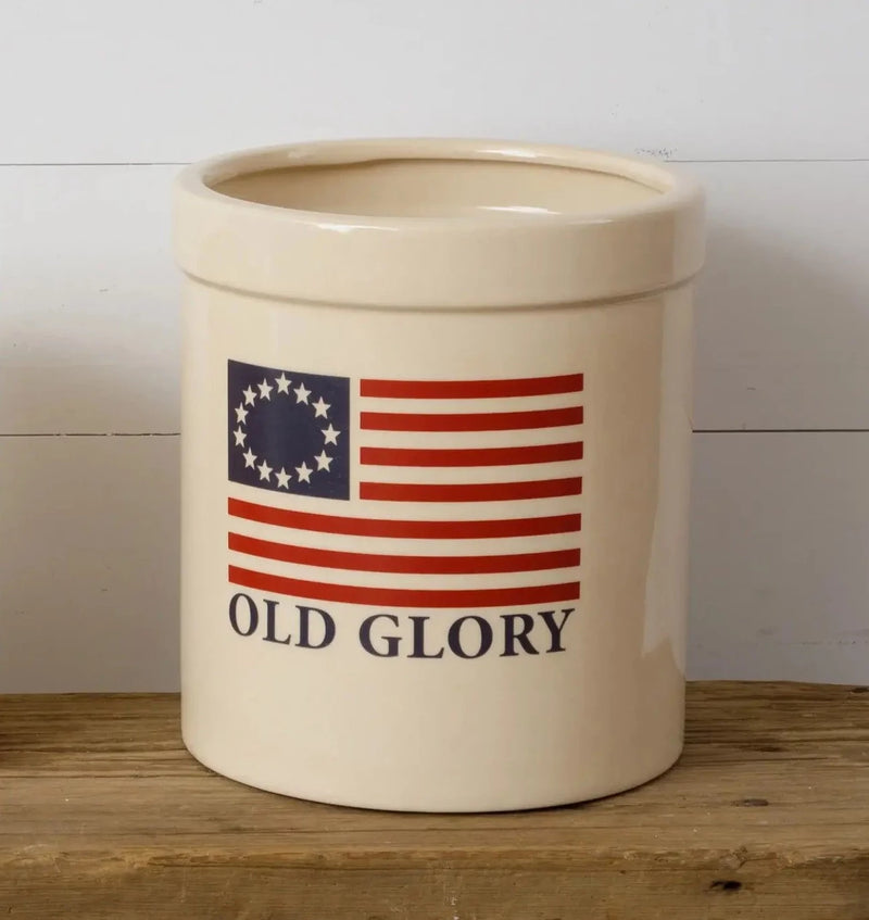 Old Glory Crock