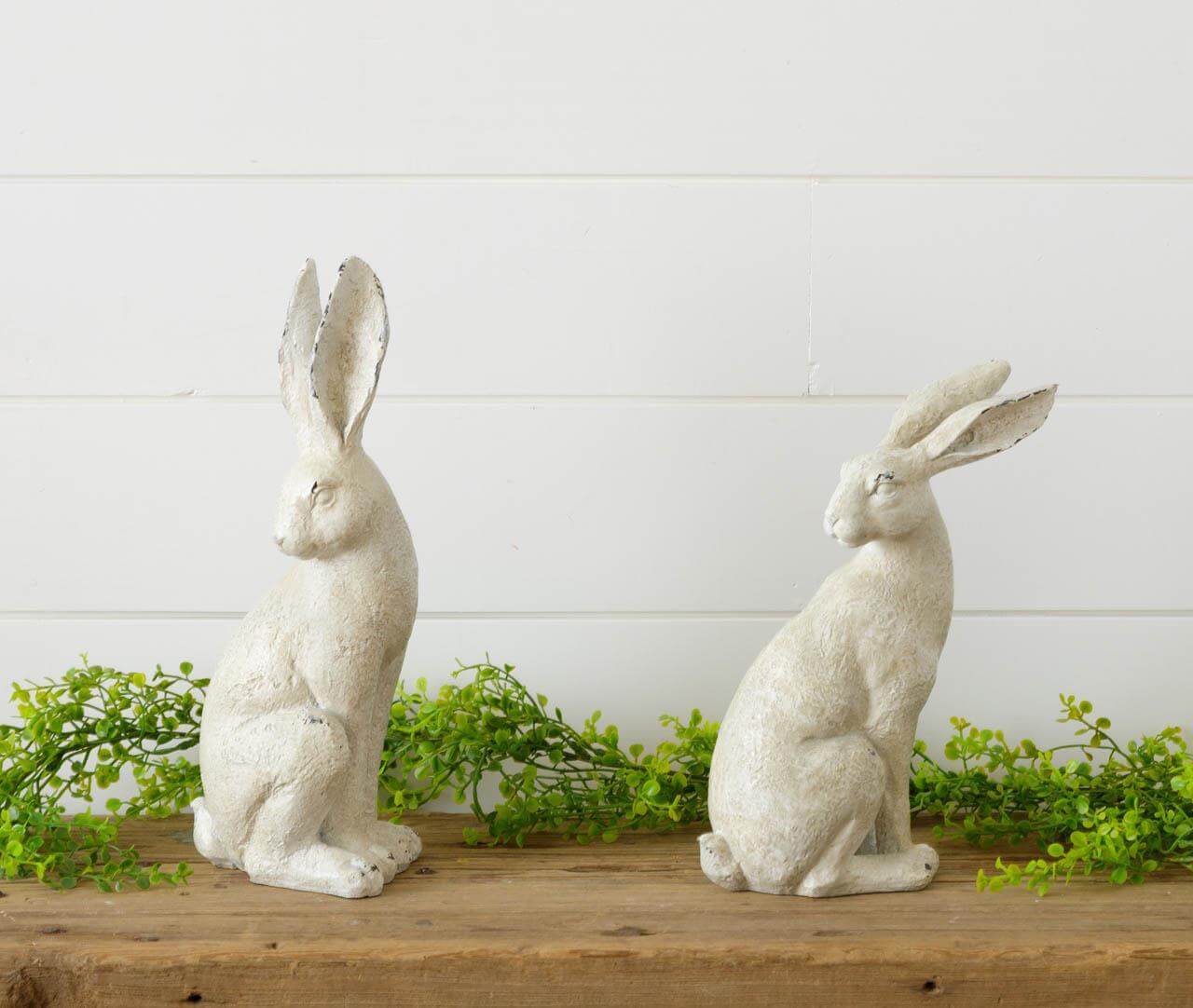 Distressed Rabbit Figurines: Unique and Vintage Home Decor – Vintage ...