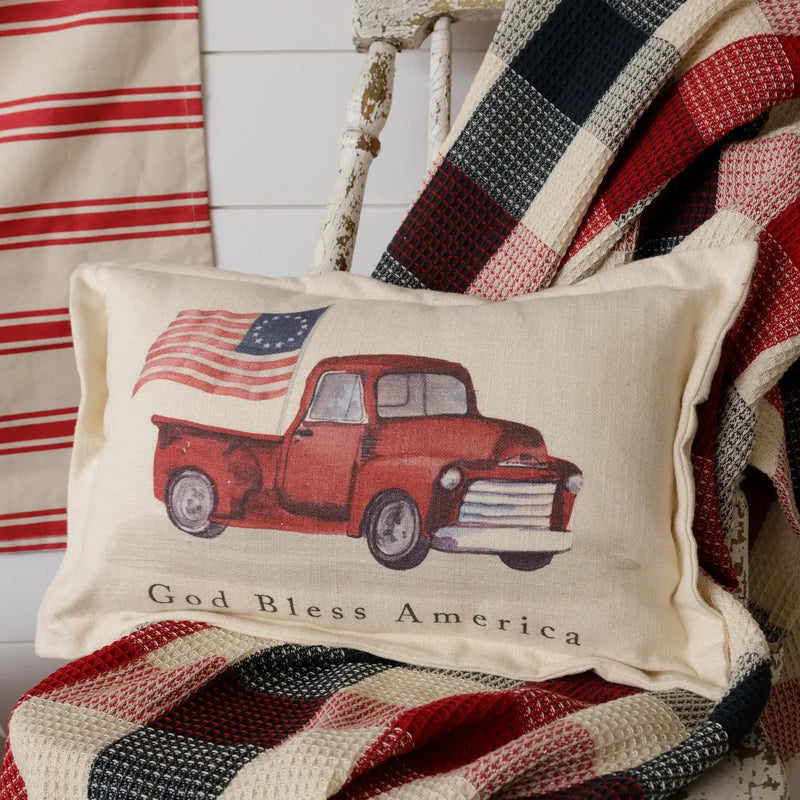 God Bless America Truck Pillow