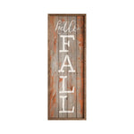 Hello Fall Wood Framed Print