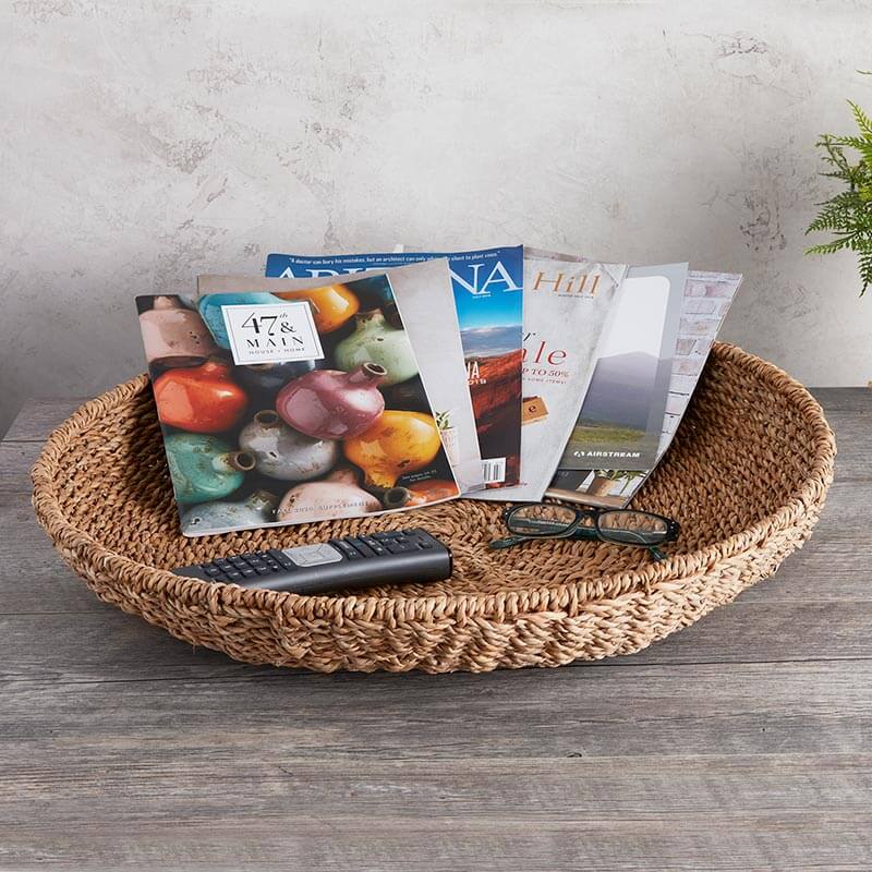 Round Seagrass Tray