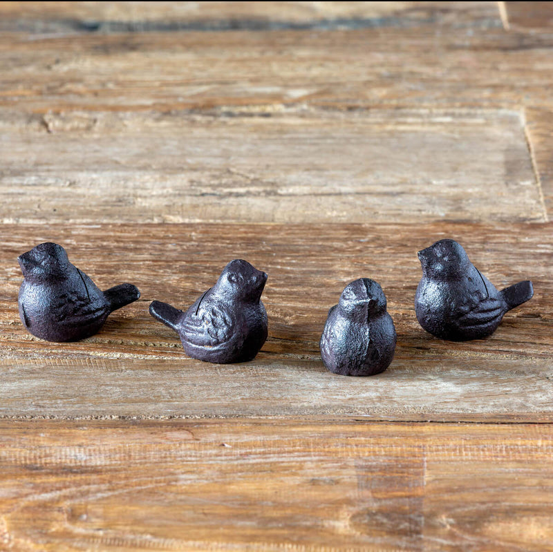 Cast Iron Songbird Place Card Holders